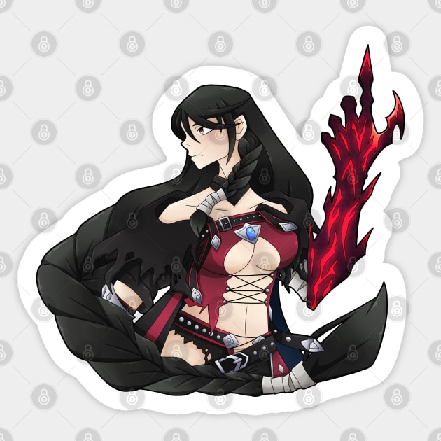 Velvet Crowe Sticker by giratina13